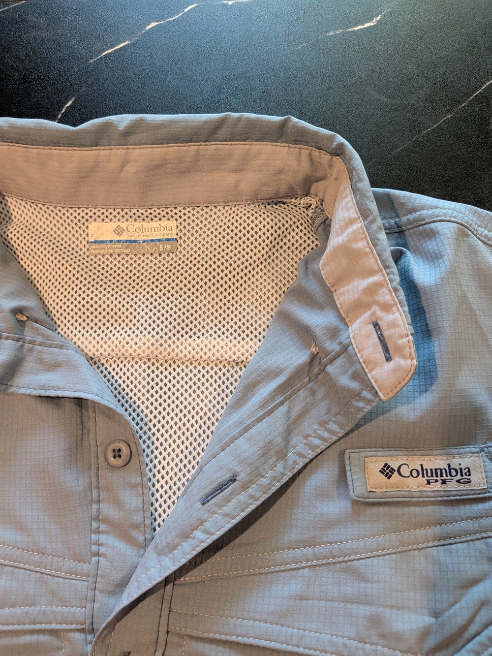 Columbia Men's Short-Sleeve Outdoor Shirt - Light Gray